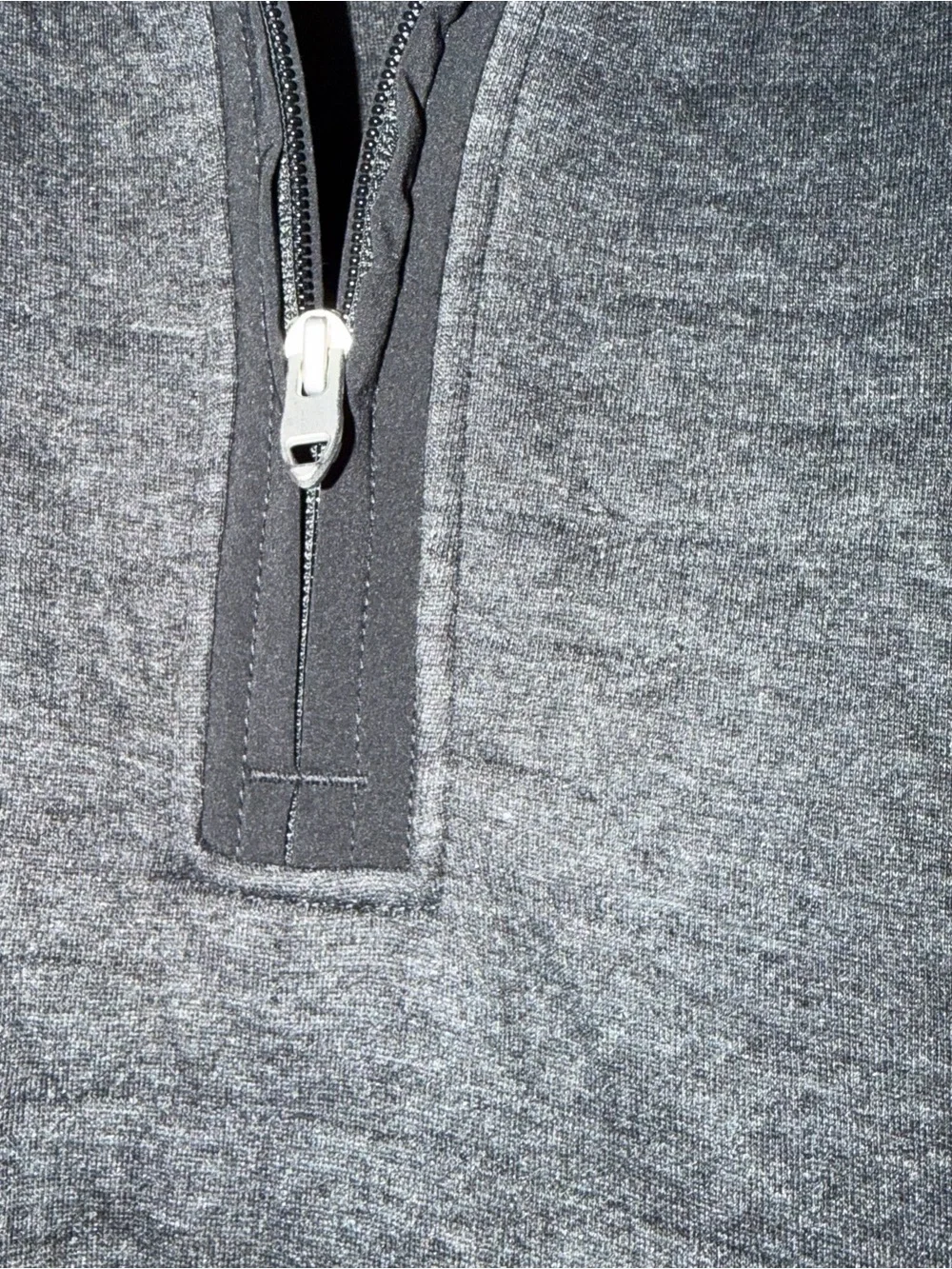 NWOT The North Face Charcoal Grey Quilted Quarter-Zip Pullover - Picture 3 of 5